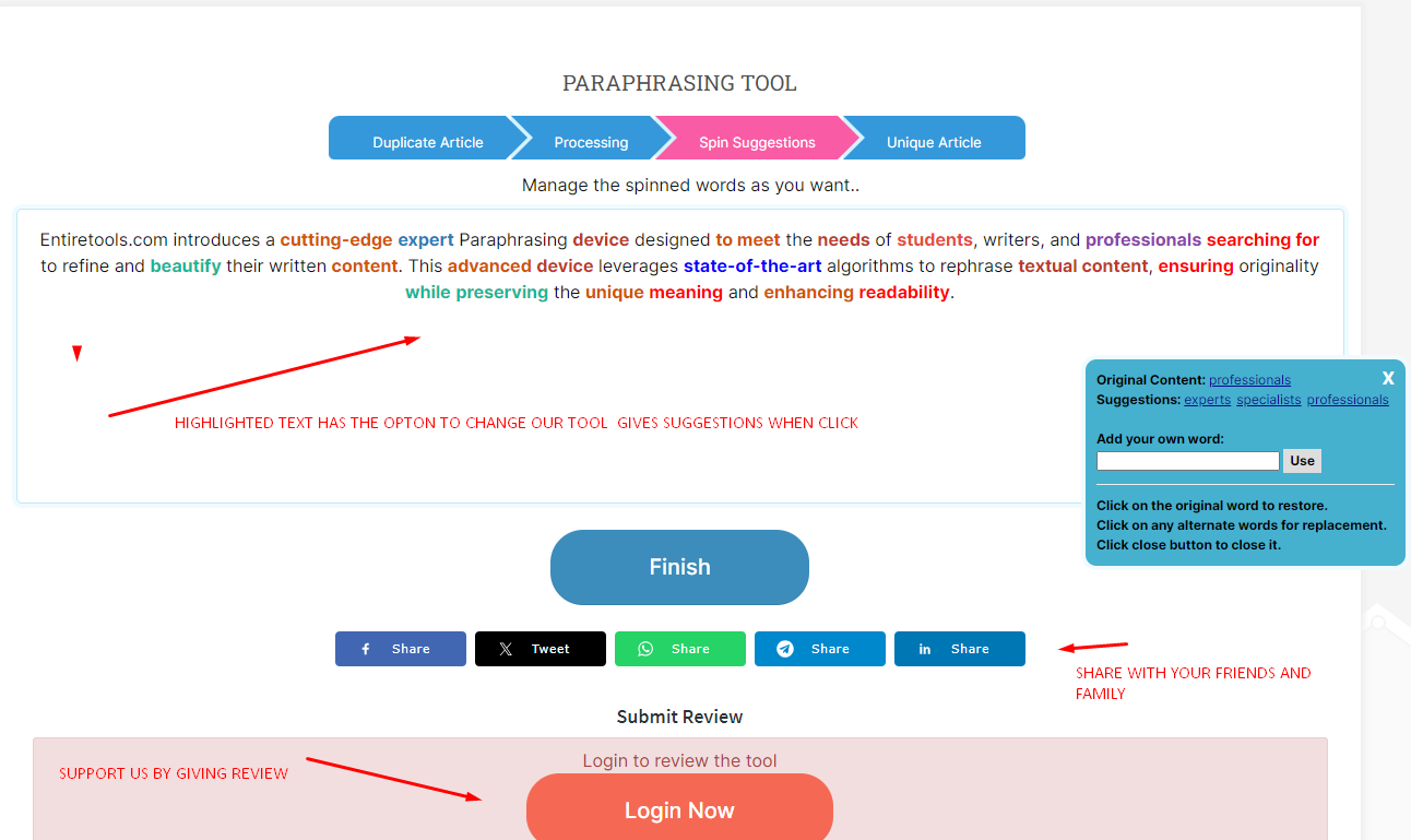 paraphrasing tool professional